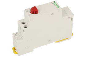 Przełącznik; przyciskowy; modułowy; A9E18031; 20A; 250V AC; na szynę DIN; 1 tor; śrubowe; ON-0FF; Schneider Electric; RoHS