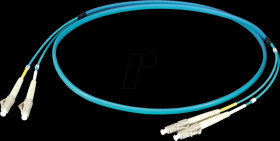 O0312FT.25 Duplex Jumper LC-LC 50/125µ, OM3, aqua, 25m