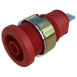 SKS Hirschmann 935980848 SEB 2610 F48 Safety socket Red 4mm nickel