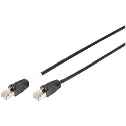 Digitus DK-1644-020/BL-OD Network cable CAT 6 Black UV-resistant 2m