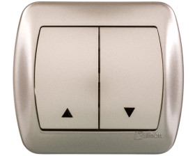 Simon Akord Przycisk żaluzjowy satyna metalizowana AZ1/29