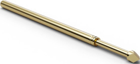 Standard test pin with probe, triangular, Ø 1.37 mm, travel  6.4 mm, pitch 2.54 mm, L 33.3 mm, F10015B150G200