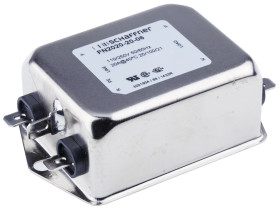 Filtr EMI 20A 1-fazowy 1MΩ 250 V AC/DC 400Hz 600 μH Schaffner Montaż w obudowie