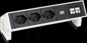 902.360 Multiple socket, 3-way, type J, 2x LAN