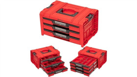 Skrzynka Narzędziowa Z Organizatorem 3 Szuflady Pro Drawer Red Ultra 3...