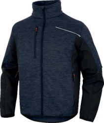 Bluza z siatki poliestrowej Softshell, z poliestru i elastanu, kolor Granatowo-czarny, rozmiar: XXL, NAGO2MNXX