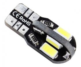 LED 12V T10 0,7W CANBUS BIALA