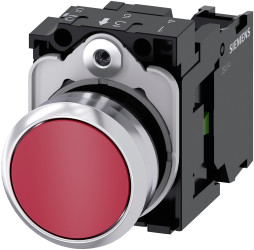 Kompletny układ przycisku SPST średnica wycięcia 22mm, montaż panelowy Siemens