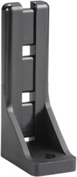 Cable ties mount, for cable ties up to 4.8 mm, PA, black, (L x W x H) 19 x 28 x 60 mm, BYB-5-13H1850