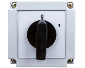 Łącznik krzywkowy 0-1 2P 10A w obudowie 4G10-91-PK R014 63-840395-011