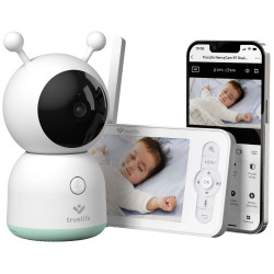 Truelife TLNCR7DS R7 Dual Smart Baby Monitor 360&#xB0; View Wi-Fi 2K Display