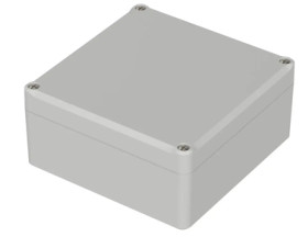 PC enclosure, (L x W x H) 122 x 120 x 57 mm, light gray (RAL 7035), IP65, 62217000