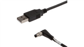 Vk507u40 Kabel Połączeniowy Rs232/Usb, 5M, Wtyczka M5 Kątowa, Wtyczka Usb-A...