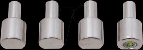 9-900-S1000 Clamping pins, steel, nickle-plated, 15x15mm Ø, 4 pcs.