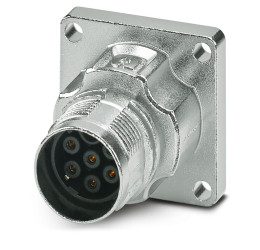 Złącze wielostykowe przemysłowe 7-pinowe M17 Montaż przedni Gniazdo Phoenix Contact