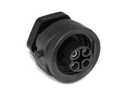 Złącze wielostykowe przemysłowe 3 + PE-pinowe, panelowe Gniazdo Amphenol Industrial