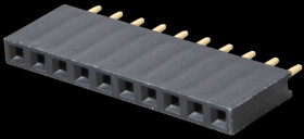 094-1-010-0-NFX-YS0 Sockets 2.54 mm, 1X10, straight