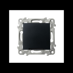 Łącznik pojedynczy podświetlany ŁP-1ZS/m/33 czarny metalik SZAFIR Ospel