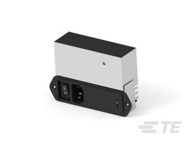 Filtr wejściowy złącza IEC2 3A TE Connectivity Montaż na kołnierzu