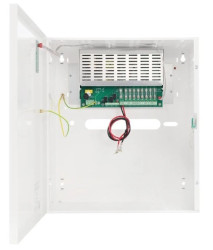 Zasilacz buforowy impulsowy w obudowie metalowej wielowyjściowy 8x 13.8V 1A 330x380x173mm HPSDCG2 13,8V/8A/8x1A/40Ah Grade 2