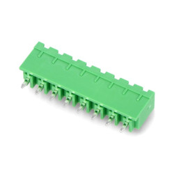 Listwa montażowa męska, 8-pinowa, raster 5,08mm, pionowa, zabudowana