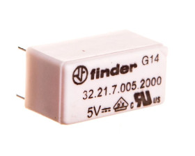 Przekaźnik 1P 6A 5V DC styk AgCdO wykonanie szczelne RTIII 32.21.7.005.2000