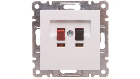 Lumina Gniazdo Głośnikowe Białe Wl3310