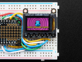 Adafruit 0.96" 160x80 Color TFT Display w/ MicroSD Card Breakout