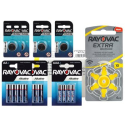 132 x baterie do aparatów słuchowych Rayovac Extra Advanced 10 + zestaw baterii Rayovac