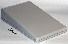 ABS enclosure, (L x W x H) 220 x 140 x 18 mm, gray, IP54, 1599KSTLGY