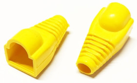 Odgiętka wtyku RJ45 8p8c kolor żółty