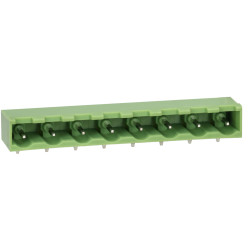 TruConnect 7.5mm Header Right Angle Closed 8 Way Terminal Block