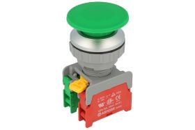 Przełącznik; bezpieczeństwa; przyciskowy; XE30-1-O/C-G; ON-(OFF)+OFF-(ON); grzybkowy; 2 tory; zielony; bez podświetlenia; monost