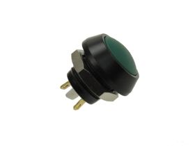 Przełącznik; przyciskowy; GQ12B-10J/A-G; OFF-(ON); 1 tor; bez podświetlenia; monostabilny; na panel; 2A; 36V DC; 12mm; IP65; Onp