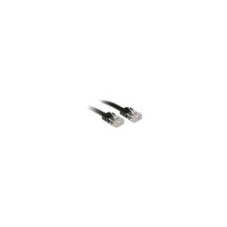 LINDY 47522 RJ45 Network cable, patch cable CAT 6 U/UTP 2.00 m Black 1 pc(s)
