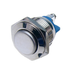 Przycisk PW16PW metal/16mm/2p NO wandaloodporny chwilowy 2A/250