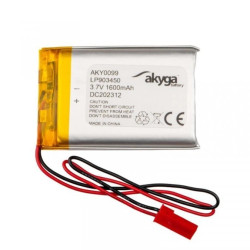 Akumulator Li-Po 3,7V 1600mAh PCM JST 2.54 2-Pin 150mm AKY0099 LP903450