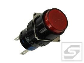 Przełącznik LAS1-AY-11Z/R/24V;ON-ON czerw.;podś.LED24V;5A/250V;bistab.