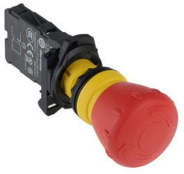 Allen Bradley 800FP Zwalnianie przez przekręcenie Przycisk zatrzymania awaryjnego Montaż na panelu 22.5 mm 1 NC IP67
