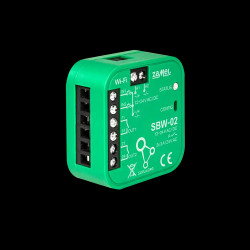 Odbiornik WiFi 2 kanałowy SBW-02 dwukierunkowy sterownik bramowy SUPLA