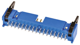 Listwa stykowa PCB 34-pinowe AMP-LATCH raster: 2.54 mm Prosty 2-rzędowe TE Connectivity Otwór przelotowy250 V W osłonie