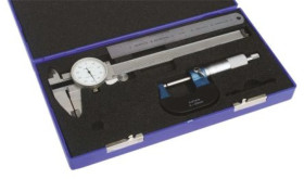 Dial Caliper, Micrometer i Rule Set