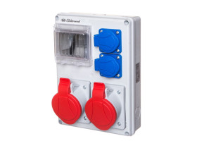 Rozdzielnica budowlana RB 4M gniazda 2x32A/5 2x250V IP44 RSK-2 940052 ELEKTROMET