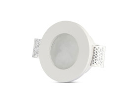 VT-801 Oczko halogenowe Spot trzonek: GU10 okrągła IP20 gips biała 3692 V-TAC