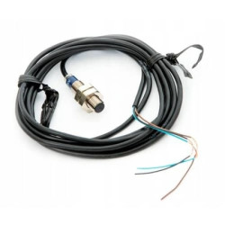 Czujnik indukcyjny obudowa metalowa 24VDC PNP NO przew 2m