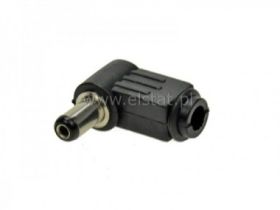 Wtyk DC 2,1 / 5,5 /9 kątowy krótki