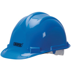 Draper 08909 EN397 Impact Tested Safety Helmet Blue - 08909