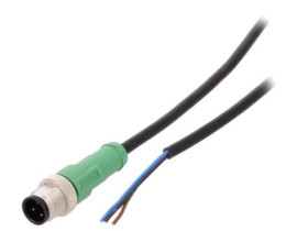 1414437 Kabel do czujników/automatyki, M12, Ilość pinów: 3, proste, 10m, wtyk, 4A