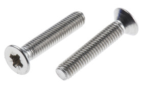 Śruby maszynowe M3 łeb z łbem stożkowym Stal nierdzewna długość 16.0mm skok 0.50mm