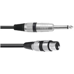 Omnitronic 3022516L Audio &amp; Video Cable Assemblies 2m Black